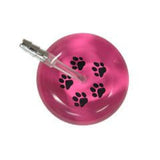 UltraScope Single Stethoscope Paw Prints Hot Pink