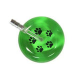 UltraScope Single Stethoscope Paw Prints Light Green