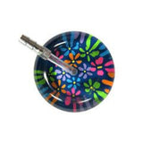 UltraScope Single Stethoscope Flower Power Navy Blue