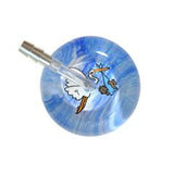 UltraScope Single Stethoscope Stork and Baby Light Blue