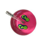 UltraScope Single Stethoscope Flip Flops Hot Pink