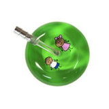 UltraScope Single Stethoscope Stick Girl and Boy Light Green
