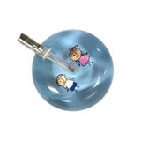 UltraScope Single Stethoscope Stick Girl and Boy Light Blue