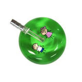 UltraScope Single Stethoscope Stick Girl and Boy Light Green