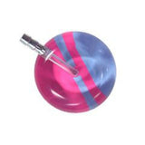 UltraScope Single Stethoscope Diagonal Light Blue and Hot Pink