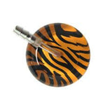 UltraScope Single Stethoscope Zebra Print Orange