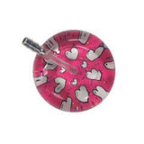 UltraScope Single Stethoscope Hearts and Glitter Hot Pink