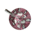 UltraScope Single Stethoscope Hearts and Glitter Light Pink