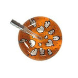 UltraScope Single Stethoscope Hearts and Glitter Orange