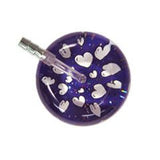 UltraScope Single Stethoscope Hearts and Glitter Purple
