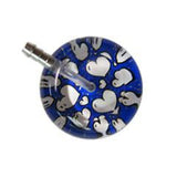 UltraScope Single Stethoscope Hearts and Glitter Royal Blue