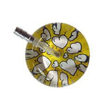 UltraScope Single Stethoscope Hearts and Glitter Yellow