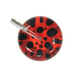 UltraScope Single Stethoscope Polka Dots Red and Black