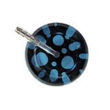 UltraScope Single Stethoscope Polka Dots Black and Light Blue