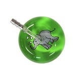 UltraScope Single Stethoscope Bubbles Elephant Light Green