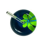 UltraScope Single Stethoscope Abstract Daisy Navy Blue and Light Green