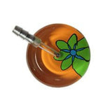 UltraScope Single Stethoscope Abstract Daisy Orange and Light Green