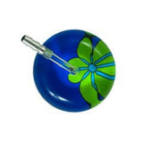 UltraScope Single Stethoscope Abstract Daisy Royal Blue and Light Green