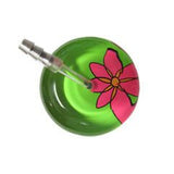UltraScope Single Stethoscope Abstract Daisy Light Green and Hot Pink