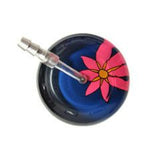 UltraScope Single Stethoscope Abstract Daisy Navy Blue and Hot Pink