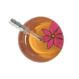 UltraScope Single Stethoscope Abstract Daisy Orange and Hot Pink
