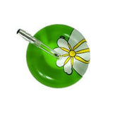 UltraScope Single Stethoscope Abstract Daisy Light Green and White