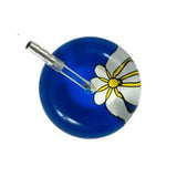 UltraScope Single Stethoscope Abstract Daisy Royal Blue and White