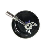 UltraScope Single Stethoscope Girly Skull Black and Purple Ribbon