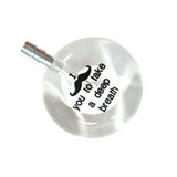 UltraScope Single Stethoscope I mustache you (Pre- Engraved) White