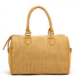 Diamante Bowler Bag - Yellow image 1