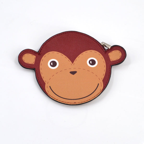 Brown - Monkey Coin Purse - Brown image 1