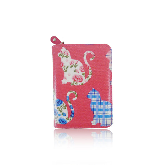 Kitty Pattern Purse Short - FUSCHIA image 1