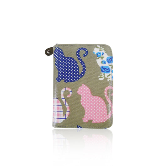 Kitty Pattern Purse Short - GREY image 1