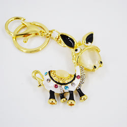 Diamante Donkey Keyring image 1
