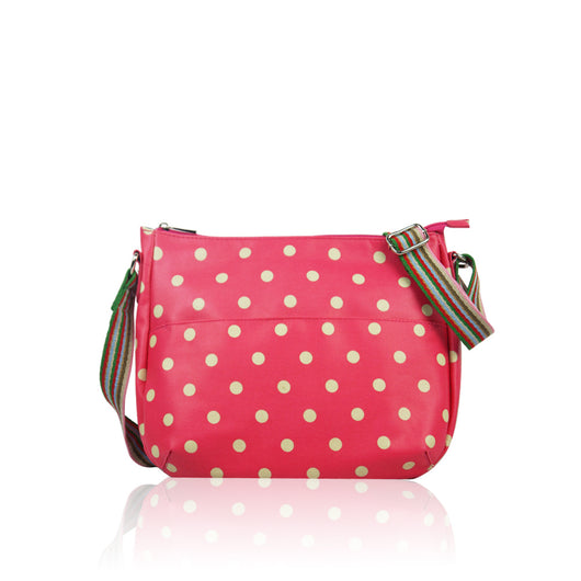 Polka Dot Multi Purpose Bag - Fuchsia image 1