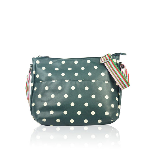 Polka Dot Multi Purpose Bag - Dark Green image 1