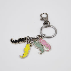 Multi Crocodile Charm Keyring - Multi image 1