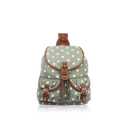 Polka Dot Retro Rucksack - Grey image 1