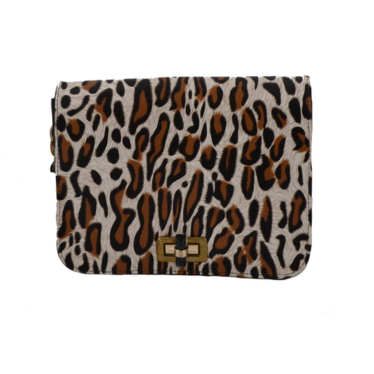 Leopard Print Mini Satchel - Brown image 1