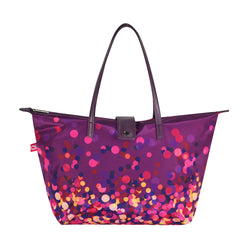 Purple Spotty Foldaway Shopper Bag image 1