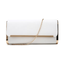Metal End Clutch - White image 1