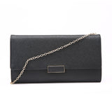 Textured Fold Clutch - Black image 1