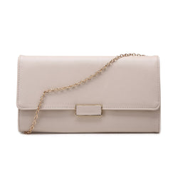 Textured Fold Clutch - Ivory image 1