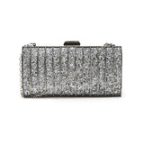 Glitter Cage Clutch - Silver image 1