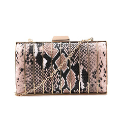 Snake Cage Clutch - Brown image 1