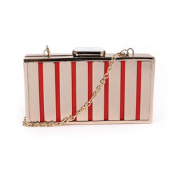 Bars Cut Out Clutch - Red image 1