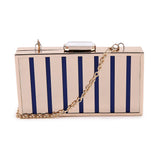 Bars Cut Out Clutch - Blue image 1