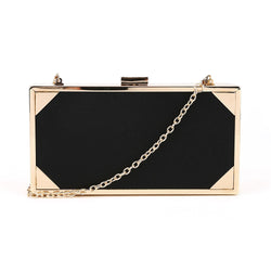 Corner Trim Box Clutch - Black image 1