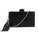Tassel Box Clutch - Black image 1