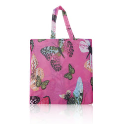 Large Butterfly Foldaway Shopper Bag - Fuchsia image 1